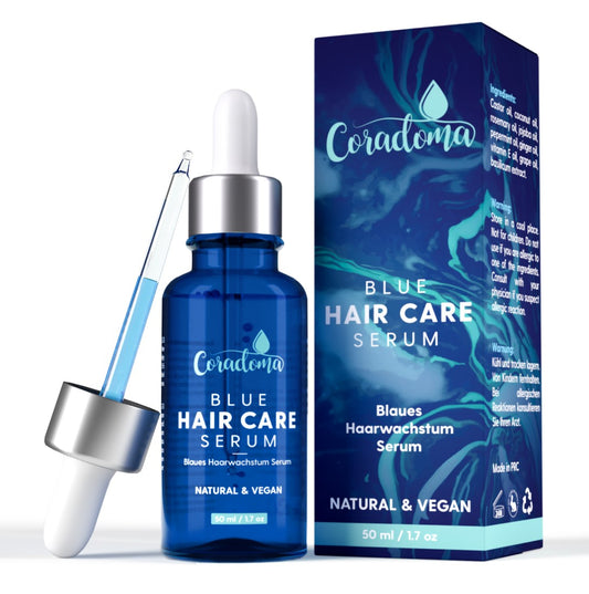Coradoma® Blaues Haarserum Anti Haarausfall Serum für Frauen und Männer