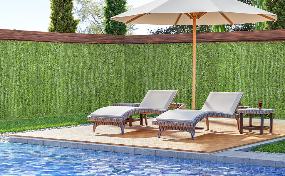 Coradoma® Sichtschutz Hecke Kunstpflanze in 5 Größen 100-180cm | Idealer Sichtschutz für Balkon, Garten und Terrasse