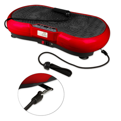 Coradoma® Vibrationsplatte mit Dehnbändern und Bluetooth, Fitness und Sport zum Abnehmen für Zuhause