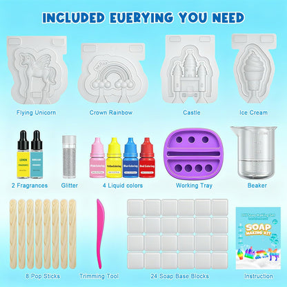 Coradoma® DIY Seifen Set – Seife selber machen für Kinder ab 3 Jahren