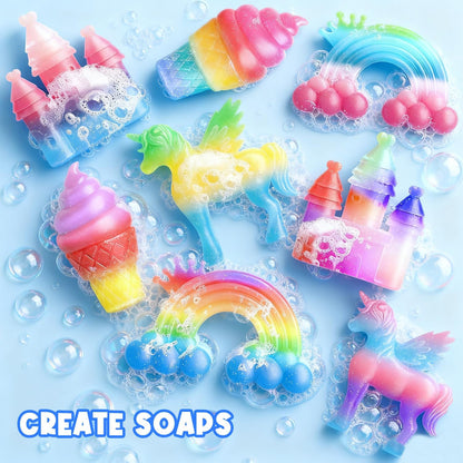 Coradoma® DIY Seifen Set – Seife selber machen für Kinder ab 3 Jahren