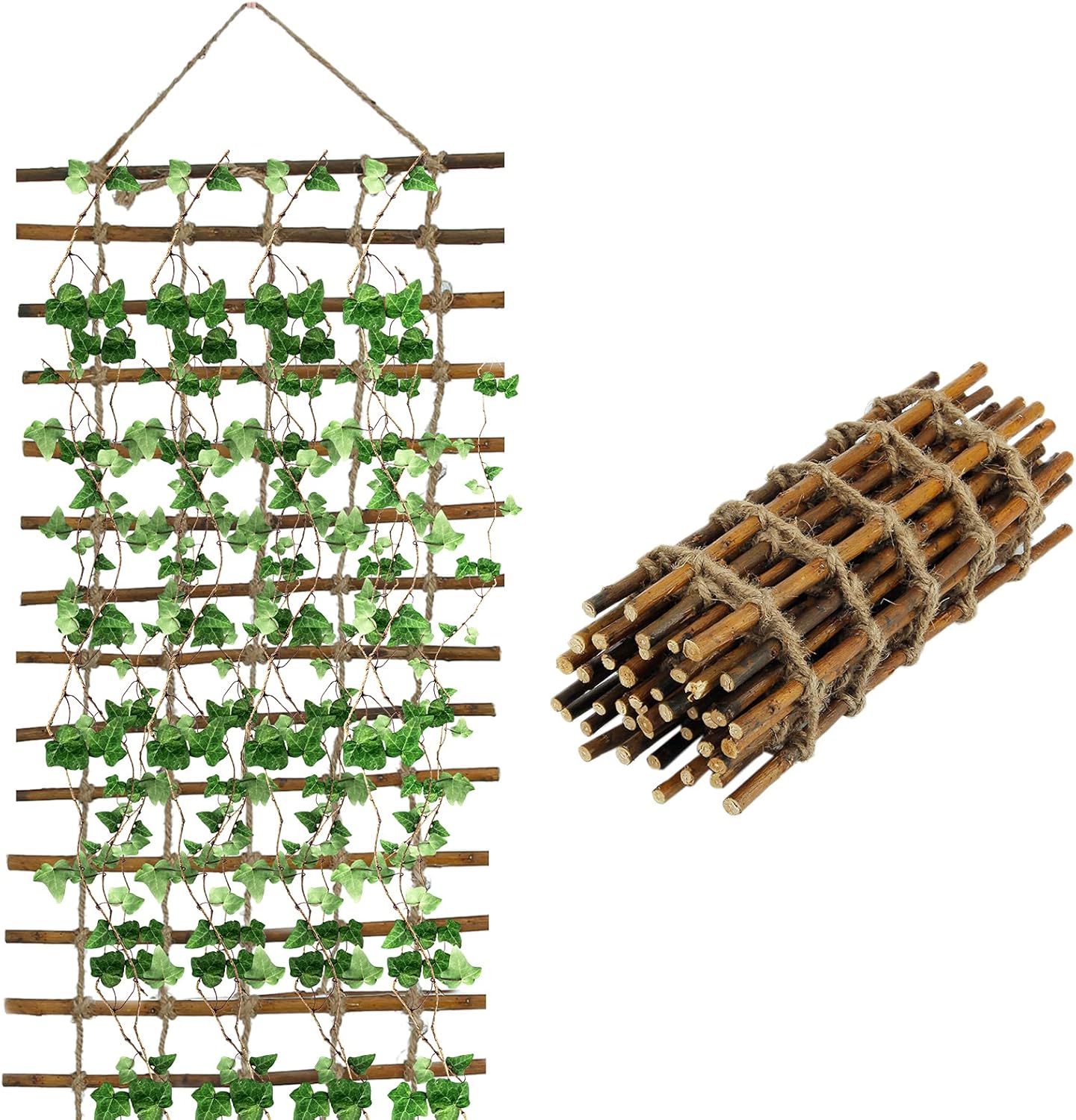 Coradoma® Rankhilfe aus Weide Rankgitter für Kletterpflanzen 30/50/100x200 cm