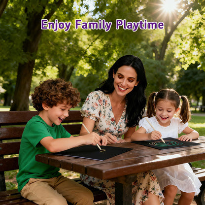 Coradoma® Regenbogen Kratzpapier Set – 50 Bögen Scratch Art für Kinder