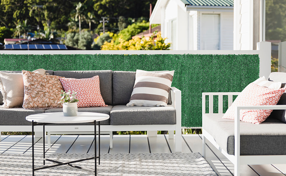 Coradoma® Sichtschutz Hecke Kunstpflanze in 5 Größen 100-180cm | Idealer Sichtschutz für Balkon, Garten und Terrasse