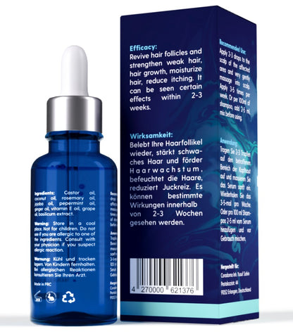 Coradoma® Blaues Haarserum Anti Haarausfall Serum für Frauen und Männer