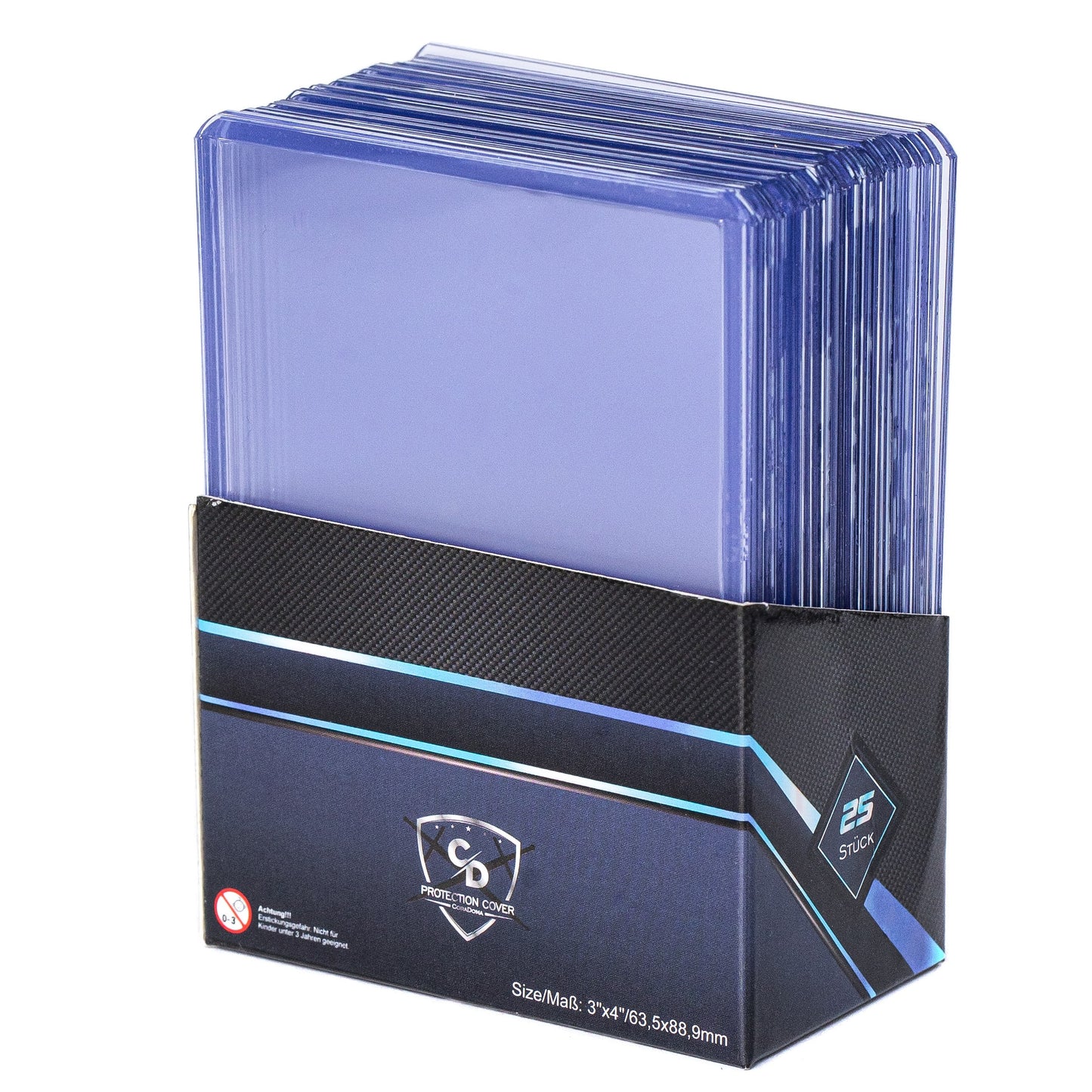 Coradoma® 25x Toploader Ultra Clear Premium Card Sleeves