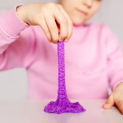 Coradoma® Galaxy Slime Kit DIY, Galaxie Schleim Set für Kinder mit Leuchtpulver