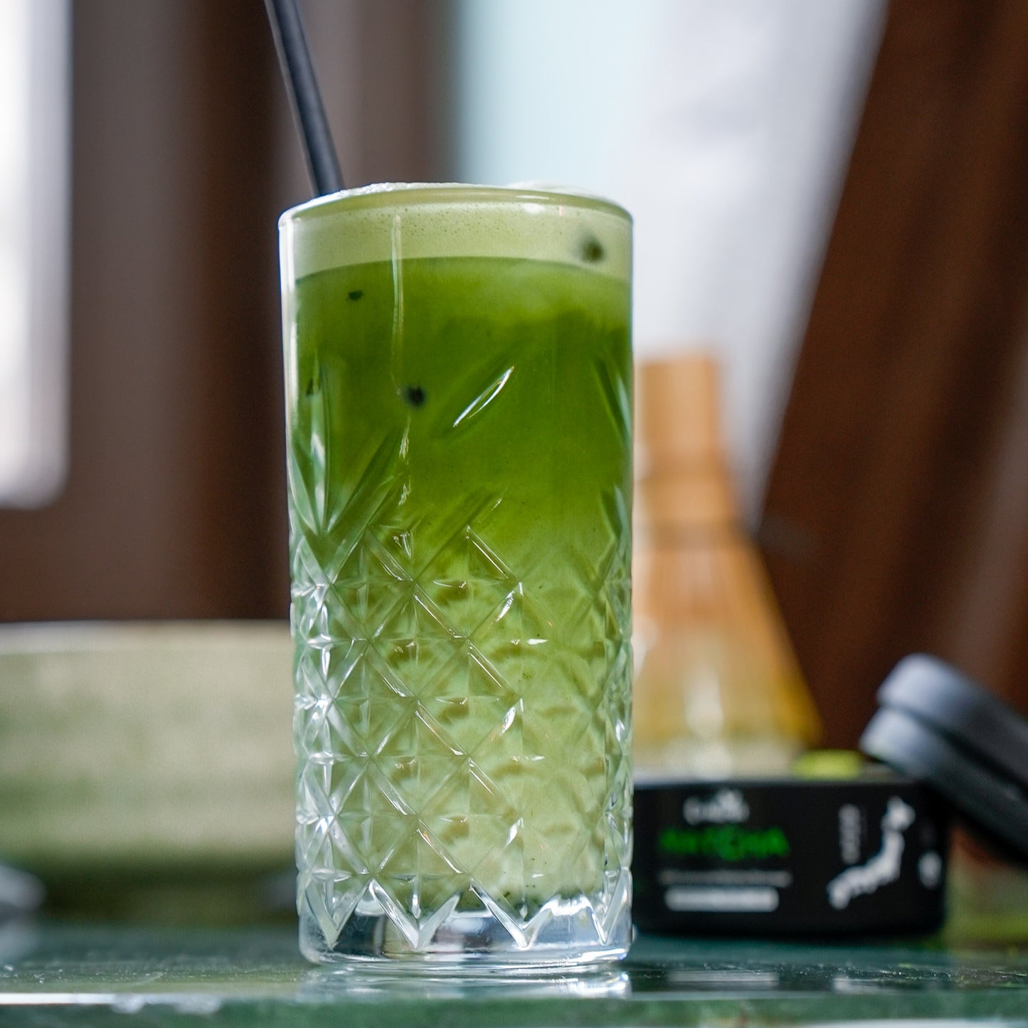 Coradoma® Ceremonial Grade Matcha – Reines Matcha-Pulver aus Japan Shizuoka erste Ernte – 40g Dose / 100g Beutel