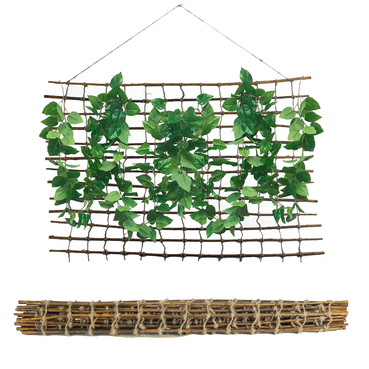 Coradoma® Rankhilfe aus Weide Rankgitter für Kletterpflanzen 30/50/100x200 cm