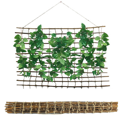 Coradoma® Rankhilfe aus Weide Rankgitter für Kletterpflanzen 30/50/100x200 cm