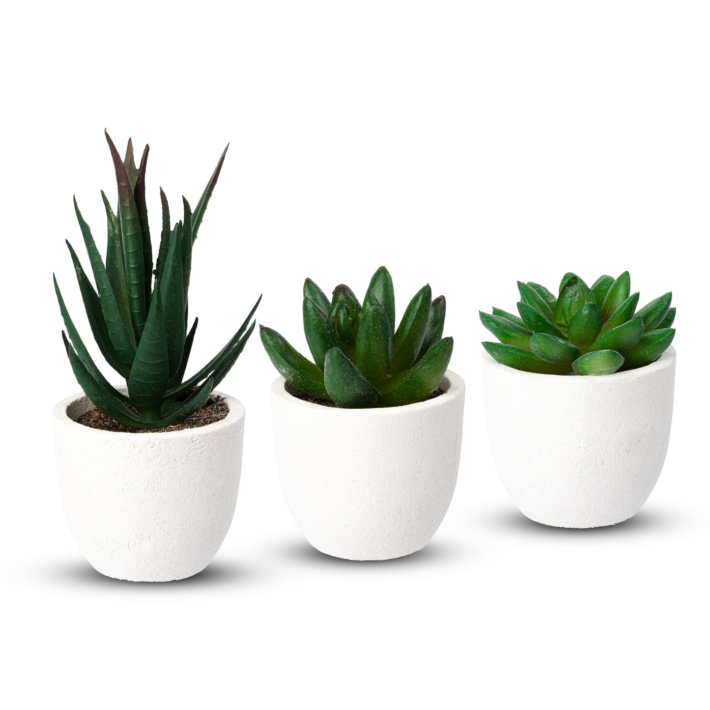 Coradoma® Künstliche Pflanzen Mini Topf, 3er Set / 4er Set Kunstblumen Dekoration