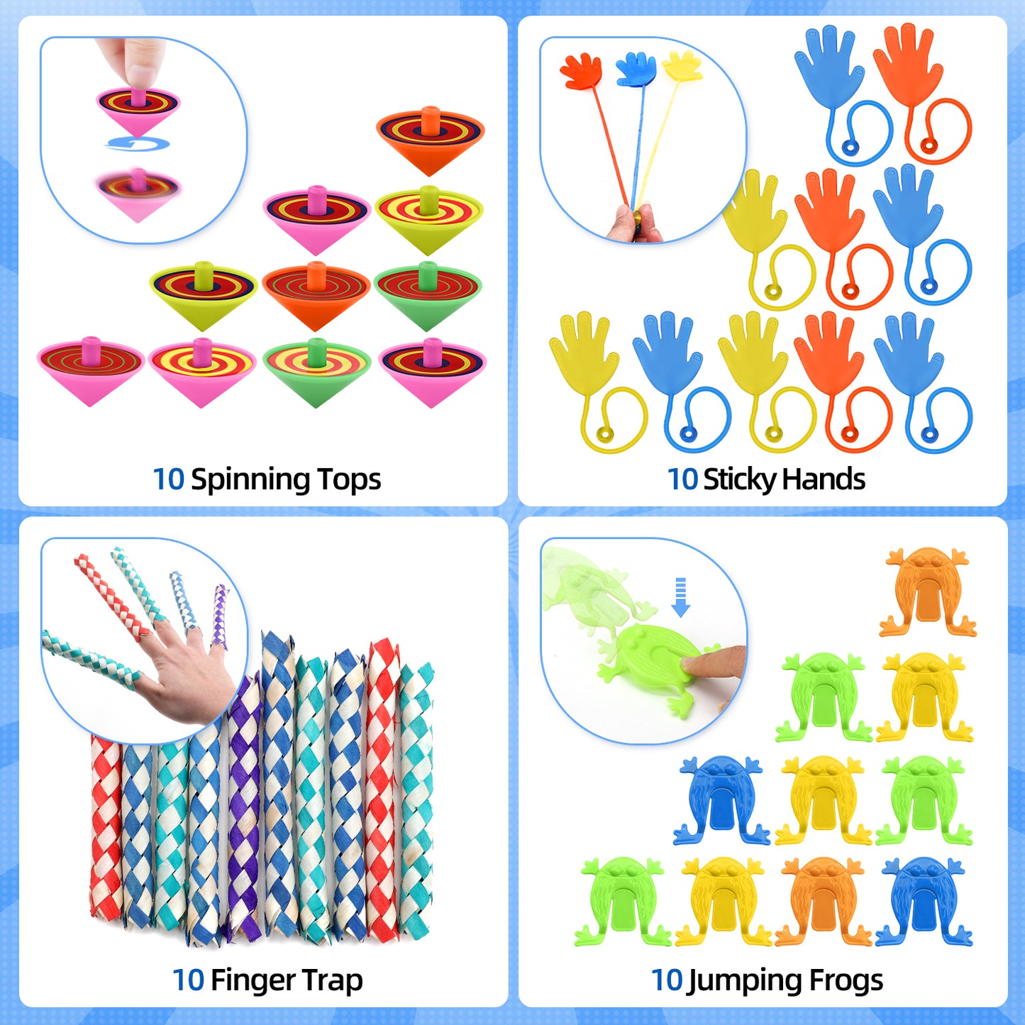 Coradoma® Mitgebsel Kindergeburtstag Set 140 Teile | Mitbringsel Gastgeschenke Spielzeug