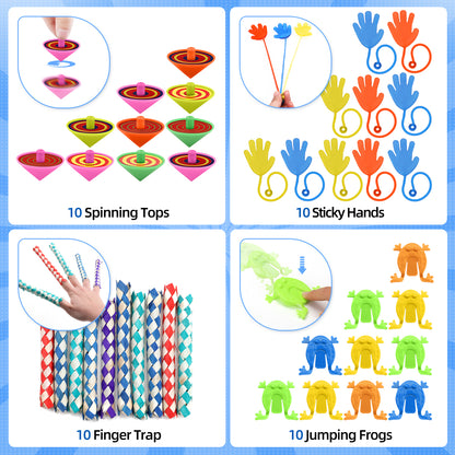 Coradoma® Mitgebsel Kindergeburtstag Set 140 Teile | Mitbringsel Gastgeschenke Spielzeug