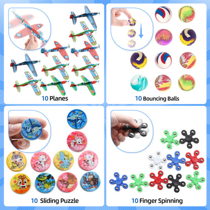 Coradoma® Mitgebsel Kindergeburtstag Set 140 Teile | Mitbringsel Gastgeschenke Spielzeug