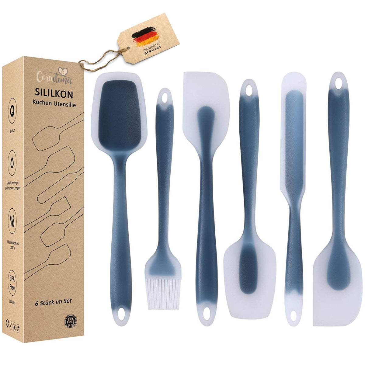 Coradoma® Silikon Geschirrset Küche