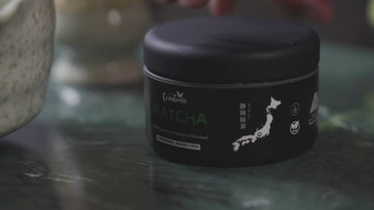 Coradoma® Ceremonial Grade Matcha – Reines Matcha-Pulver aus Japan Shizuoka erste Ernte – 40g Dose / 100g Beutel